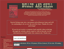 Tablet Screenshot of bulletandshell.com